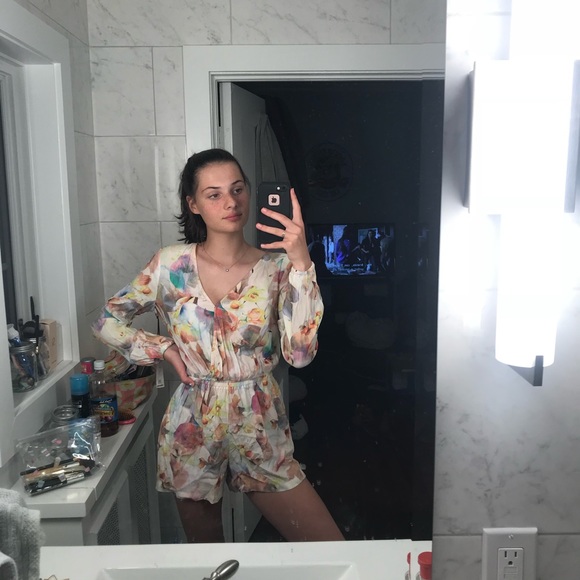 Willow & Clay Watercolor Romper - Picture 6 of 8